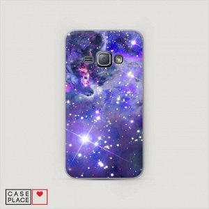 Пластиковый чехол Яркая галактика на Samsung Galaxy J1