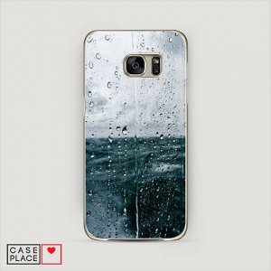 Силиконовый чехол Дождь за стеклом на Samsung Galaxy S7