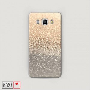 Пластиковый чехол Песок золотой рисунок на Samsung Galaxy J7 2016