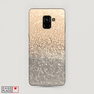 Силиконовый чехол Песок золотой рисунок на Samsung Galaxy A8 Plus 2018