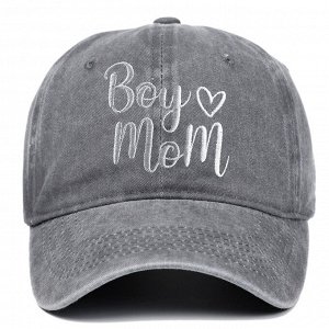 Кепка, бейсболка универсальная, регулируемая BOY MOM