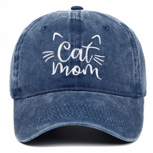 Кепка, бейсболка универсальная, регулируемая CAT MOM