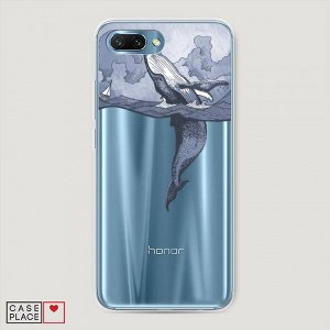 Cиликоновый чехол Два измерения на Huawei Honor 10