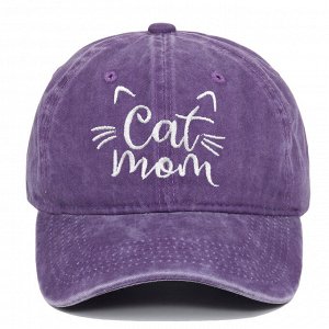 Кепка, бейсболка универсальная, регулируемая CAT MOM