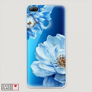 Силиконовый чехол Голубые клематисы на Huawei Honor 9 Lite