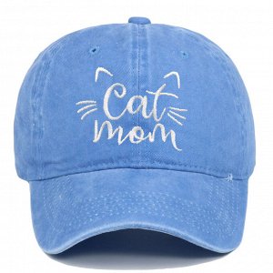 Кепка, бейсболка универсальная, регулируемая CAT MOM