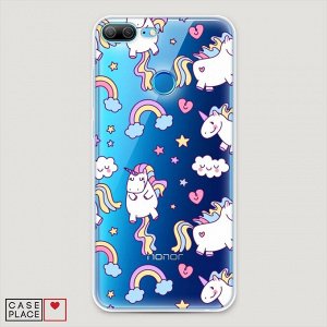 Cиликоновый чехол Sweet unicorns dreams на Huawei Honor 9 Lite