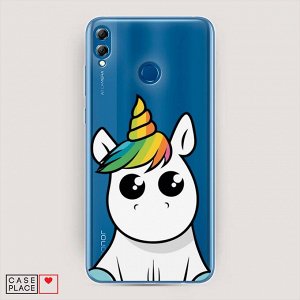 Cиликоновый чехол Глазастый единорог на Huawei Honor 8X