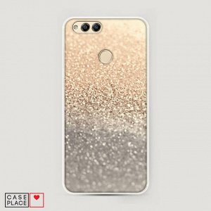 Силиконовый чехол Песок золотой рисунок на Huawei Honor 7X