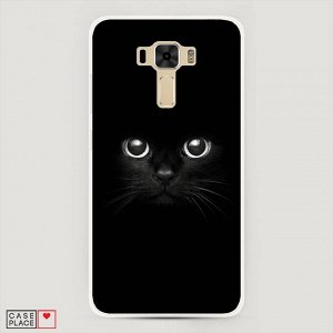 Cиликоновый чехол Взгляд черной кошки на Asus Zenfone 3 Laser ZC551KL