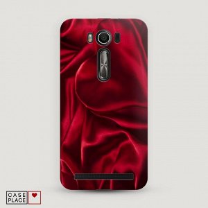 Пластиковый чехол Текстура красный шелк на Asus Zenfone 2 Laser ZE550/551KL