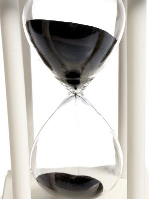 Песочные часы, на 30 минут, 8.8x14 см, деревянные, белые