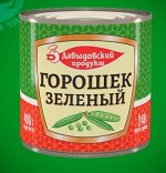 Зеленый горошек 400гр в/с ж/б ГОСТ Давыдовский продукт