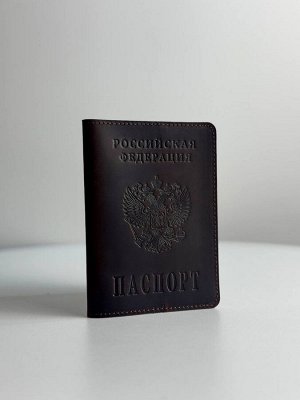 Кожаная обложка на паспорт