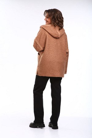 Пальто Пальто Michel Chic 360/1 кэмел 
Состав: ПЭ-100%;
Сезон: Весна
Рост: 164

Женское полупальто для повседневной носки выполнено из пальтовой ткани средней плотности, без подкладки. Ткань с эффект