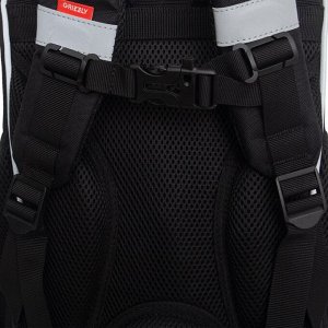 Ранец школьный GRIZZLY суперлегкий с анатомической спинкой, на ножках, с мешком для обуви, для мальчика