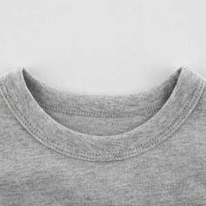 Однотонная детская хлопковая футболка с длинным рукавом (лонгслив)