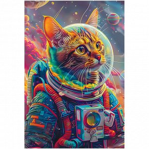 Пазл  104 эл. ТРИ СОВЫ ""Кот-космонавт""