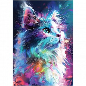 Пазл  260 эл. ТРИ СОВЫ &quot;&quot;Неоновый кот&quot;&quot;