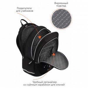 Рюкзак Först F-Cute ""Unicorn"" 37*29*17см, 3 отделения, 2 кармана, анатомическая спинка
