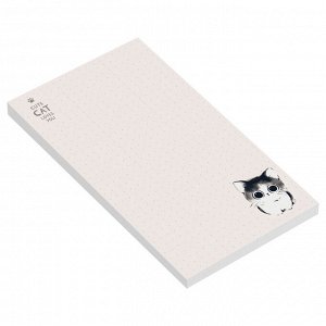 Блок для записей MESHU ""Cute cats"", 10*17см, 50л., на склейке