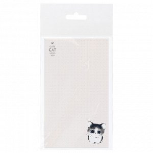 Блок для записей MESHU ""Cute cats"", 10*17см, 50л., на склейке