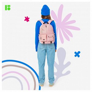 Рюкзак Berlingo Urban ""Pink dragonfly"" 40,5*30*13,5см, 1 отделение, 6 карманов, уплотненная спинка