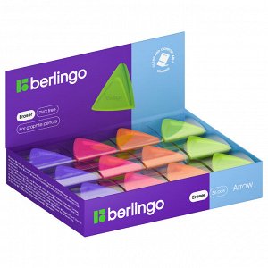 Ластик Berlingo ""Arrow"", треугольный, термопластичная резина, 40*35*10мм