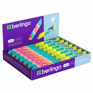 Ластик Berlingo &quot;&quot;Collision XS&quot;&quot;, треугольный, скошенный, термопластичная резина, 80*15*15мм, ассорти