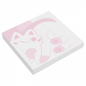 Блок для записей MESHU ""Meow-meow"", 8,5*8,5см, 100л., на склейке