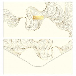 Конверт для денег MESHU ""Gold flower"" 85*164мм, матовая ламинация, фольга, 4 дизайна