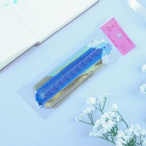 Бант - шар No5, синий в серебре