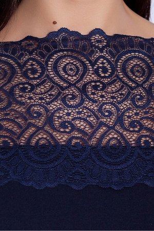 #53500 Платье (VISERDI) Темно-синий