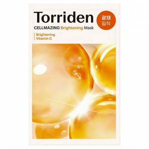 Torriden Cellmazing Brightening Mask, Осветляющая маска с витамином С