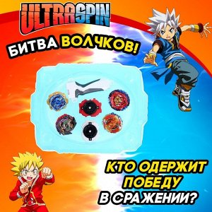 Волчки «Сражение», набор 4 шт., с устройством запуска и ареной