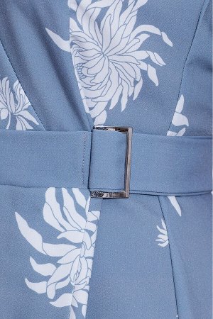 #50128 Платье Серо-голубой
