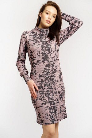 #54535 Платье серо-розовый