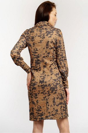 #54524 Платье серо-коричневый