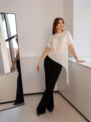 Футболка вязаная Knit, белая