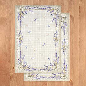 Набор полотенец "Душа Прованса", 2 шт, 40x60 см, 100% хлопок, твил, клетка, 1 шт.
