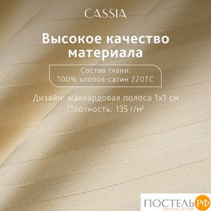 Комплект постельного белья CASSIA ЛЮКС Страйп Сатин, Евро