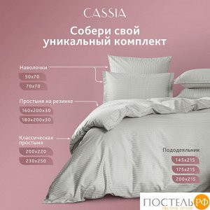 Простыня CASSIA ЛЮКС Страйп Сатин, 200х220