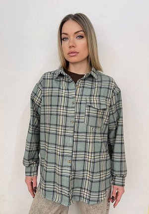 Miss Rouge Рубашка фланель OVER SIZE
