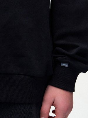 Свитшот Цвет: черный
Сезон: весна
Состав: 95% хлопок; 5% эластан
Уход за вещами: машинная стирка при t не более 40C
Фактура материала: трикотажный