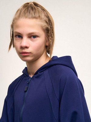 Толстовка Цвет: синий
Сезон: весна-лето
Состав: 95% хлопок; 5% эластан
Уход за вещами: деликатная стирка при t не более 30С
Фактура материала: трикотажный