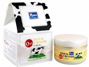 Крем для лица с молоком и Коэнзимом Q10, 50 г, YOKO