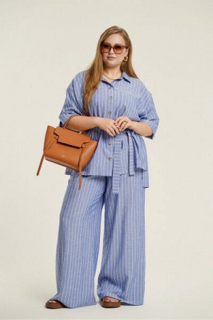 Женский брючный комплект с жилетом