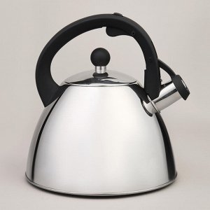 Чайник AGNESS ThermoSteel 3,2 л со свистком и мерной шкалой, капсульное термодно, быстрый нагрев, 1 шт.