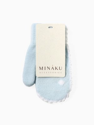Варежки детские MINAKU, цвет голубой, 15 см