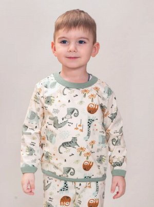 Пижама детская ПЖТ-209 кошки/жирафы